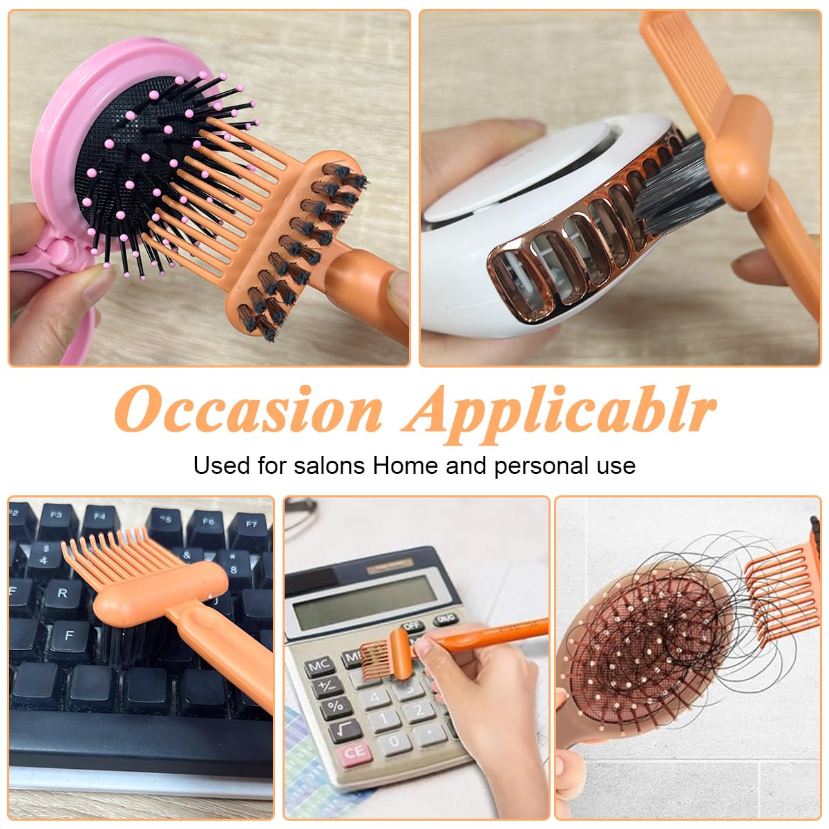 MAYCREATE Hair Brush Cleaner 2-in-1 Hair Brush Cleaner Tool Hair Detangling Comb Cleaning Brush Tangled Hair Remover Tool Rake for Removing Hair Dust, Home or Salon Use MAYCREATE Hair Brush Cleaner 2-in-1 Hair Brush Cleaner Tool Hair Detangling Comb Cleaning Brush Tangled Hair Remover Tool Rake for Removing Hair Dust, Home or Salon Use